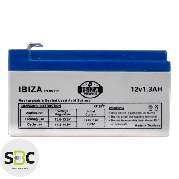 ibiza power 12v1.3AH