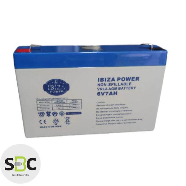 باتری Ibiza Power 12V 7Ah