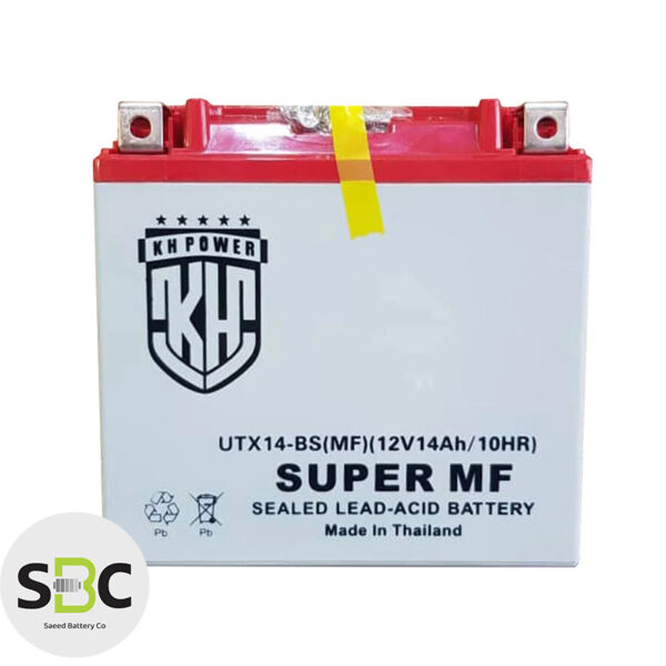 باتری موتورسیکلت 12 ولت 14 آمپر کی اچ پاور KHPOWER