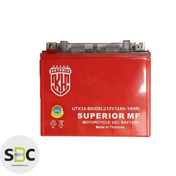 باتری موتورسیکلت 12 ولت 12 آمپر بلند کی اچ پاور KHPOWER