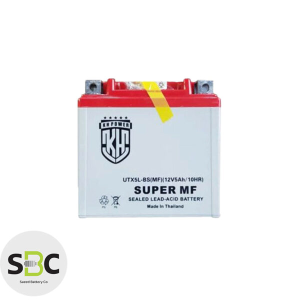 باتری 12 ولت 5 آمپر متوسط موتورسیکلت کی اچ پاور KH POWER