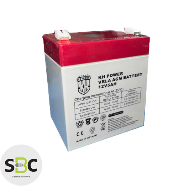 باتری 12 ولت 5 آمپر کی اچ پاور KH POWER