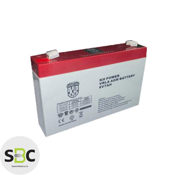 باتری 6 ولت 7 آمپر کی اچ پاور KH POWER
