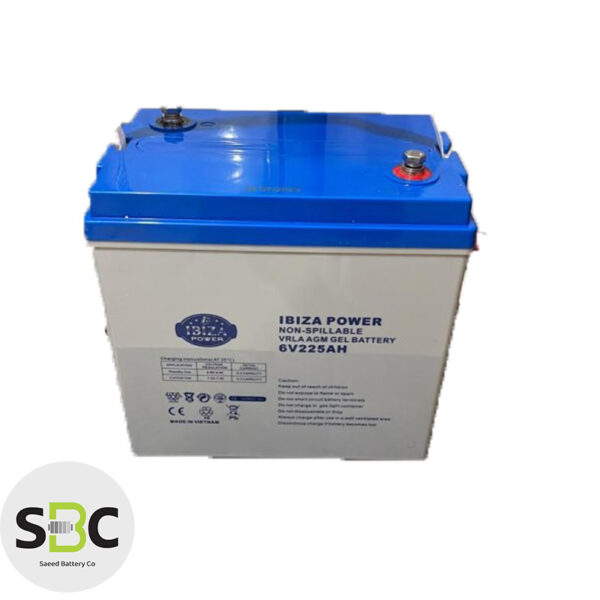 باتری اسکرابر کف شوی 6 ولت 225 آمپر ایبیزا IBIZA