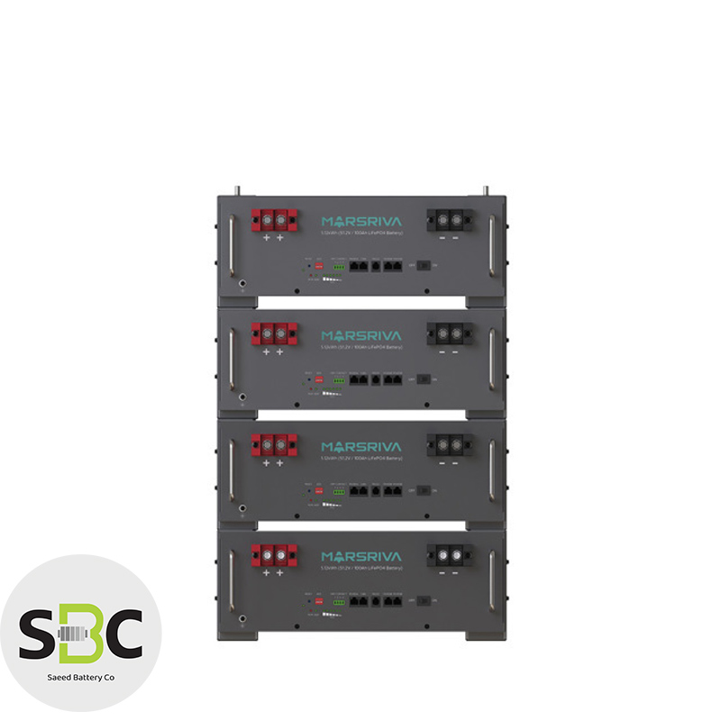 باتری لیتیومی رکمونت Marsriva MR‑LFP5.12‑LRT - تصویر 2