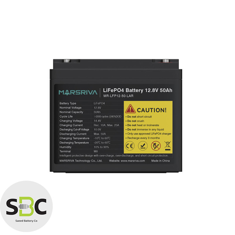 قیمت باتري ليتويم آهن فسفات MR‑LFP12‑50‑LAR