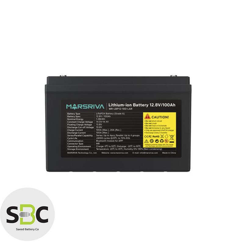 قیمت باتري ليتويم آهن فسفات MR‑LBP12‑100‑LAR