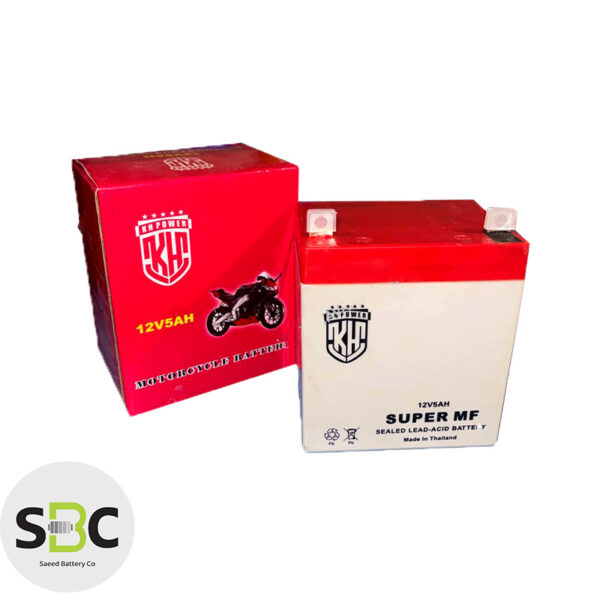 باتری موتورسیکلت 12 ولت 5 آمپر کی اچ پاور KH POWER